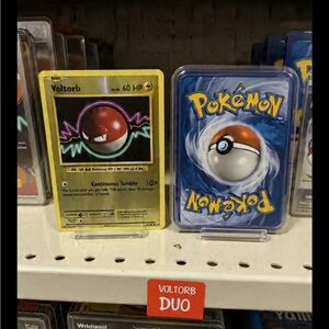 Pokemon Voltorb Trading Card set! Holo & Reverse holographic duo!